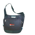 Black Polyester Briefcase/ Bodypack (15"x12"x4")